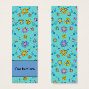 Joli fleurs colorées design Signet