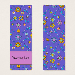 Joli fleurs colorées design Signet