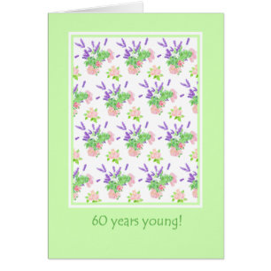 Joli Floral 60e anniversaire Salutation