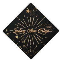 Joli Golden Fireworks Personnalisé Diplômé