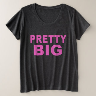 Joli Grand T-shirt Plus Taille acceptation de soi