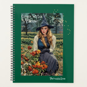 Joli Green Sorcière Floral Journal personnalisé
