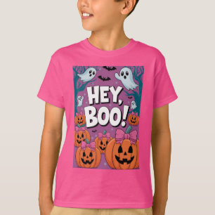 Joli Hey Boo Drôle Fantôme Halloween T-Shirt
