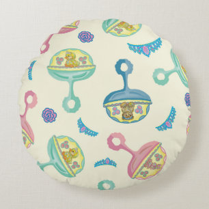 Joli hochet rond en forme de coussin pour bébé