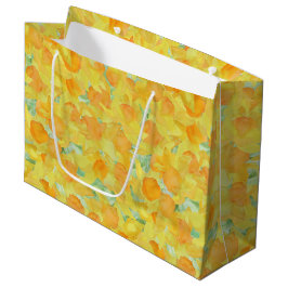 Joli Jaune Doré Daffodils Grand Sac Cadeau