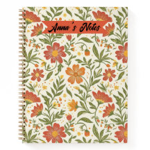 Joli journal botanique pour écrire et prendre des