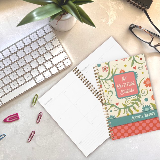 Joli Journal Floral Dragonfly Gratitude (Créateur téléchargé)