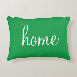 Joli Kelly vert "home" accent coussin
