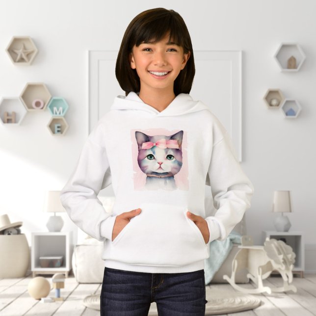 Joli Kitty avec Sweat - shirt à capuche de cabot r (Créateur téléchargé)