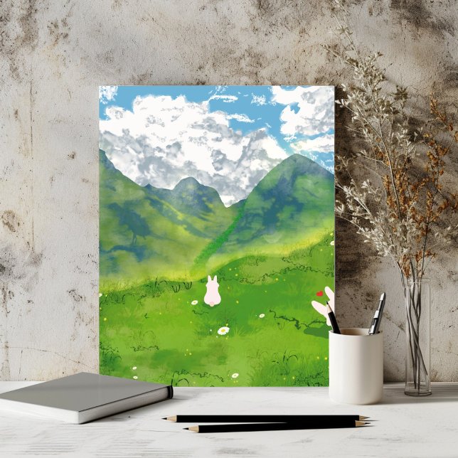 Joli Lapin dans une Affiche de Mountain View (Créateur téléchargé)