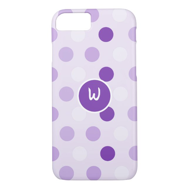 Joli Lavender Pois Coque-Mate coque iphone (Dos)