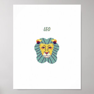 Joli Leo, zodiaque, impression signe du zodiaque