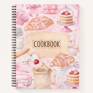 Joli livre de cuisine vierge pour écrire des recet