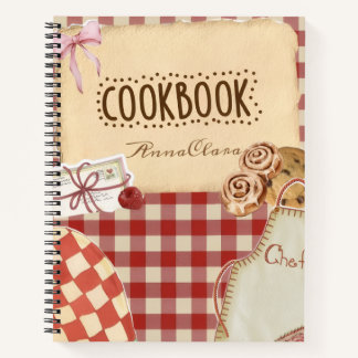 Joli livre de cuisine vierge pour écrire des recet