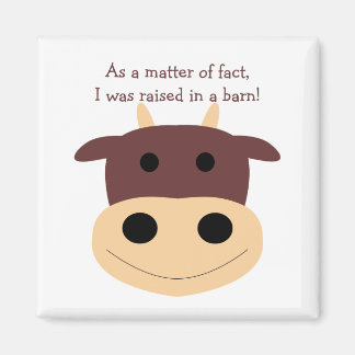 Joli magnet de vache brune