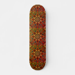 Joli Mandala Design couleur rouille skateboard