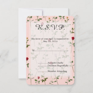 Joli mariage Rose RSVP