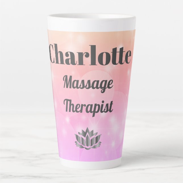 Joli massothérapeute personnalisé Latte Mug (Devant)