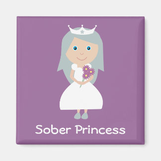 Joli mauve Sober Princess aimant