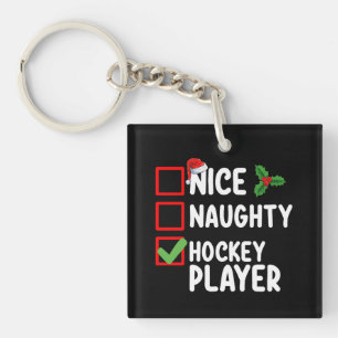 Joli Méchant Joueur de Hockey Liste de Noël Père N