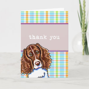 Joli Merci de plaid de springer spaniel