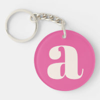 Joli monogramme personnalisé rose chaud lettrage r