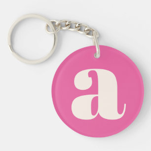 Joli monogramme personnalisé rose chaud lettrage r