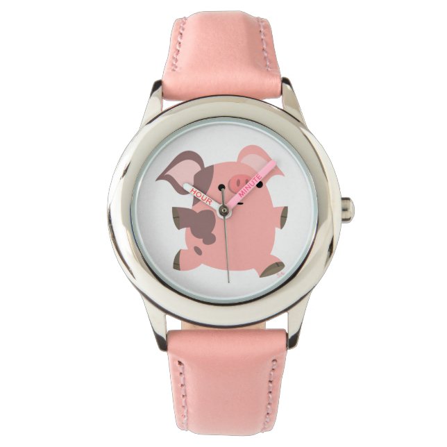 Joli Montre De Cochon De Cartoon Sportif (devant)