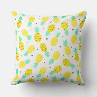 Joli Motif d'ananas Tropical Patio Coussin