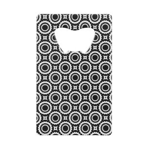 Joli motif de cercles en zigzag noir et blanc