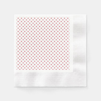 Joli motif de tulipe rose sur serviette en papier