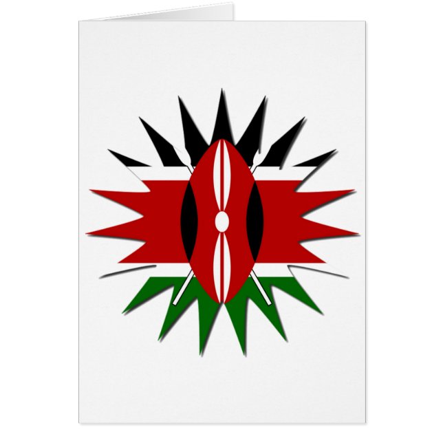 Joli Motif du drapeau kényan vibrant : Un art 18 é (Devant)