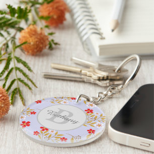 Joli motif floral rouge et blanc personnalisé