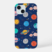 Joli Motif Planète Souriante