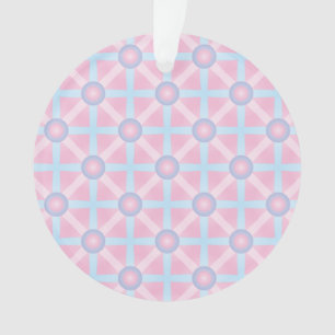 Joli motif rose, violet et bleu clair