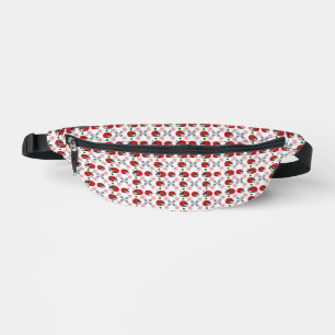 Joli motif sans couture de coccinelle Kawaii flora