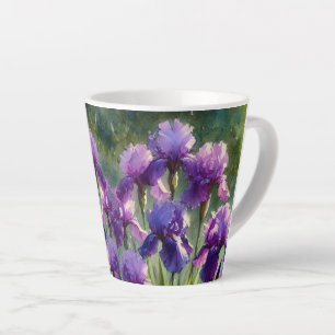 Joli Mug Café / Latte Fleurs Iris Violettes