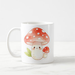Joli Mug de Café Champignon Kawaii - Adorable Ama