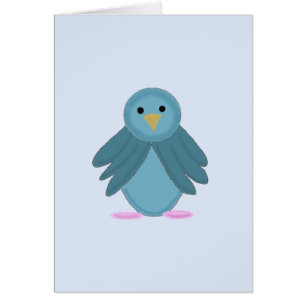 Joli Oiseau Bleu Dessin Animé