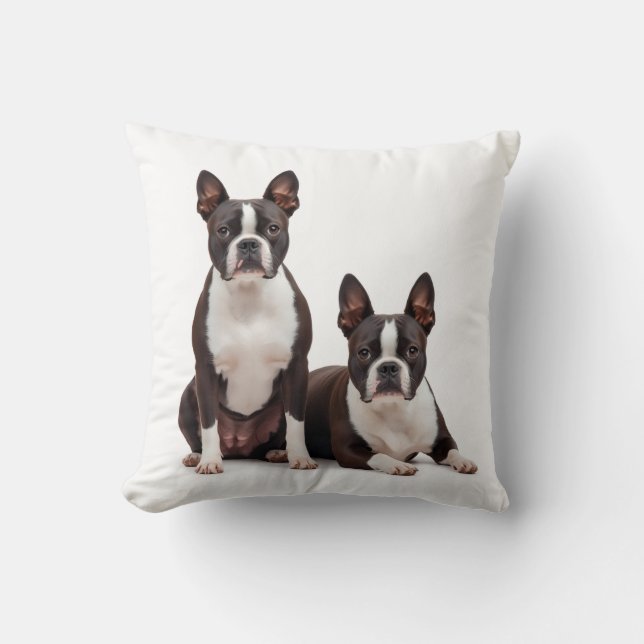 Joli Oreiller de Boston Terrier (Recto)