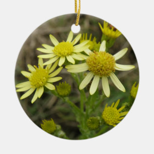 Joli ornement Fleur sauvage Jaune