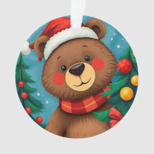 🎄 Joli ours d'hiver lumineux ❄️ Chapeau de Père N