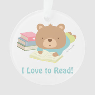 Joli ours en peluche aime lire décoration de chamb