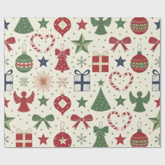 Joli papier cadeau à motif de fête