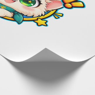 Joli papier cadeau Kawaii Chat – Adorable Chat