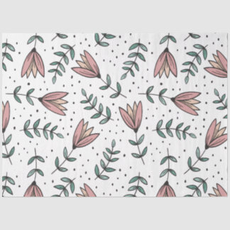 Joli papier de soie floral minimaliste