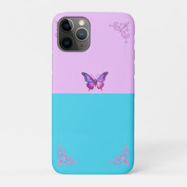 Joli papillon violet Pastels iPhone 11 Pro Coque