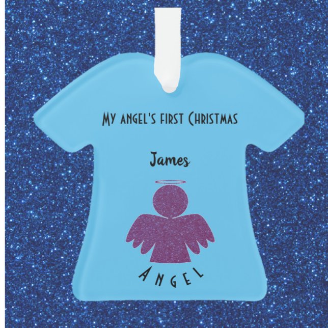 Joli Parties scintillant violet Ange Ornament (Créateur téléchargé)