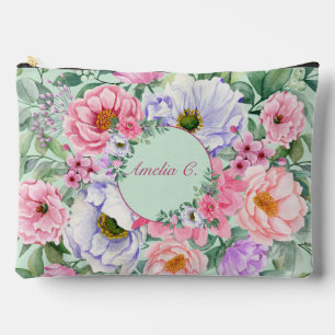Joli Pastel Aquarelle Florale Sac cosmétique