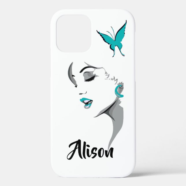Joli Personnalisé Apple IPhone 12 (dur) Coque (Verso)
